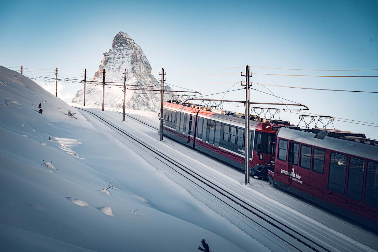 Gornergrat Railway in Zermatt, Switzerland